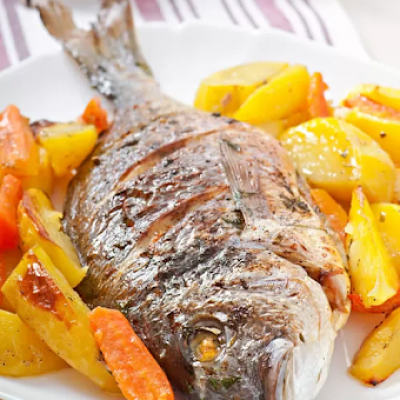 Filetti di orata in friggitrice ad aria