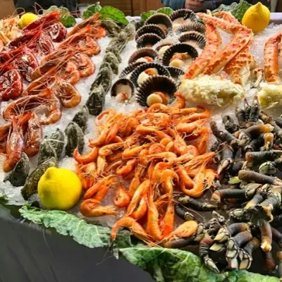 Frutti di mare e crostacei all'ingrosso