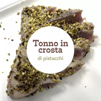 Tagliata di tonno in crosta di pistacchi